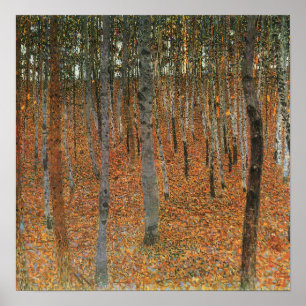 Klimt - Beukenbos 1902 Poster