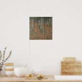 Klimt Birch Forest – Serene herfstlandschapskunst Poster (Keuken)