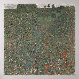 Klimt Bloeiende Meadow Bloemen Landschap Print
