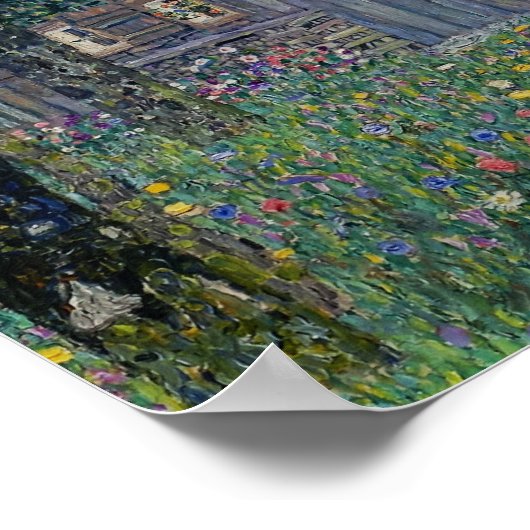 Klimt - boerderij in Opper - Oostenrijk 1911 Poster (Hoek)