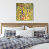 Klimt Boerderij Tuin met Crucifix Canvas Afdruk (Insitu (Slaapkamer))