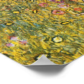 Klimt Boerderij Tuin met Crucifix Poster (Hoek)