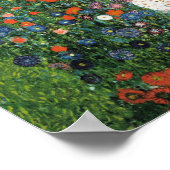 Klimt - Boerderij tuin met zonnebloemen 1907 Poster (Hoek)