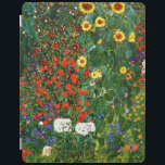Klimt - Boerderij tuin met zonnebloemen iPad Cover<br><div class="desc">Gustav Klimt schilderij,  Boerderij Garden met zonnebloemen,  iPad cover.</div>