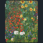 Klimt - Boerderij tuin met zonnebloemen iPad Cover<br><div class="desc">Gustav Klimt schilderij,  Boerderij Garden met zonnebloemen,  iPad cover.</div>