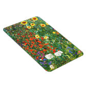 Klimt - Boerderij tuin met zonnebloemen, mooie kun Magneet (Rechterzijde)
