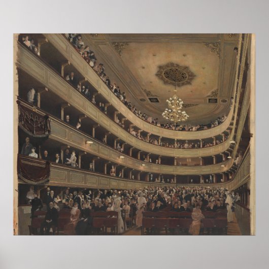 Klimt Burgtheater Wenen – Kunstdruk Poster (Voorkant)