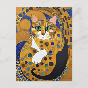 Klimt Cat Briefkaart