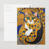 Klimt Cat Briefkaart (Voorkant / Achterkant)
