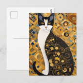 Klimt Cat Briefkaart (Voorkant / Achterkant)