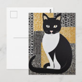 Klimt Cat Briefkaart (Voorkant / Achterkant)