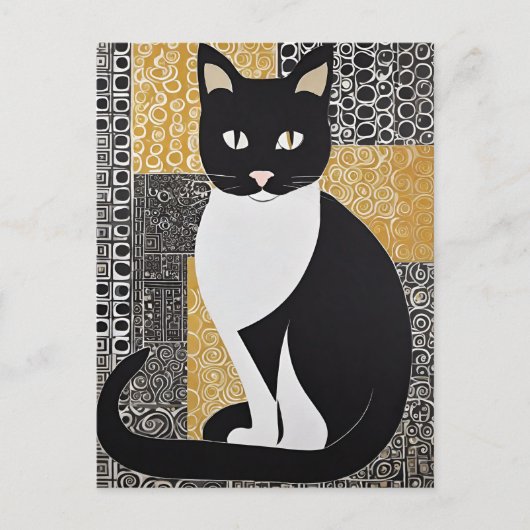 Klimt Cat Briefkaart (Voorkant)