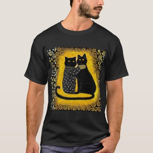Klimt Cats T-Shirt (Voorkant)