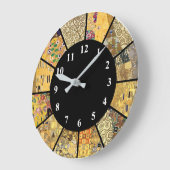 Klimt Clock beroemde artistieke patronen Gold Art- Grote Klok (Hoek)