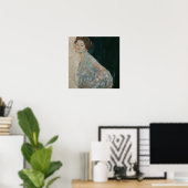 Klimt - Dame in het wit Poster (Thuiskantoor)