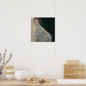 Klimt - Dame in het wit Poster (Keuken)