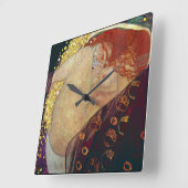 Klimt “ Danae ” Vierkante Klok (Hoek)