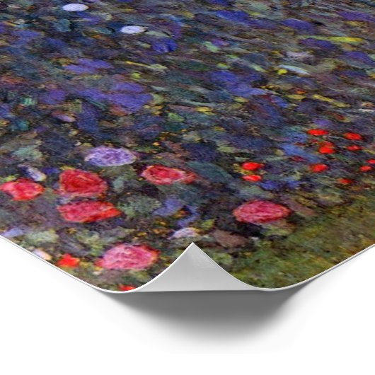 Klimt ~ Dat is Sonnenblume Poster (Hoek)