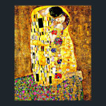Klimt - De Kiss (volledige lengte) fijne kunst Poster<br><div class="desc">Gustav Klimt - De Kiss (volledige lengte) maakt een fijne tekencanvas af.</div>