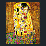 Klimt - De Kiss (volledige lengte) fijne kunst Poster<br><div class="desc">Gustav Klimt - De Kiss (volledige lengte) maakt een fijne tekencanvas af.</div>