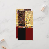 Klimt, De Kus, Art Bladwijzer Kaart (Voorkant / Achterkant in situ)