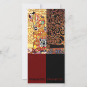 Klimt, De Kus, Art Bladwijzer Kaart (Achterkant)