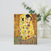 Klimt - De kus, beroemd schilderij, Briefkaart (Staand voorkant)