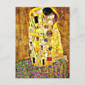 Klimt - De kus, beroemd schilderij, Briefkaart (Voorkant)