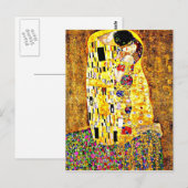 Klimt - De kus Briefkaart (Voorkant / Achterkant)