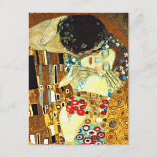 Klimt - De kus Briefkaart