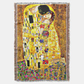 Klimt - De Kus Deken (Voorkant Verticaal)