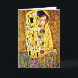 Klimt - De Kus Kaart<br><div class="desc">De Kus,  beroemd schilderij van de Oostenrijkse kunstenaar Gustav Klimt</div>