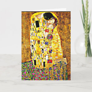 Klimt - De kus Kaart