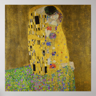 Klimt - De kus Poster
