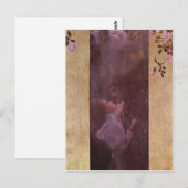 Klimt, de Techniek van Gustav Die Liebe 1895? l Briefkaart (Voorkant / Achterkant)