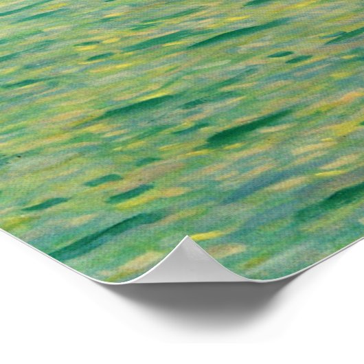 Klimt - eiland in Attersee 1902 Poster (Hoek)