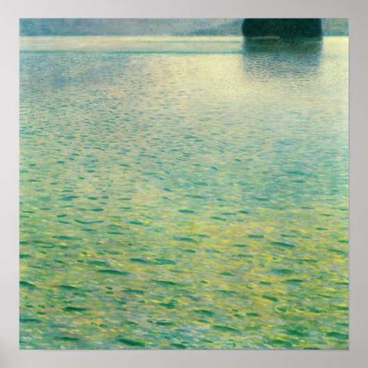 Klimt - Eiland in de Attersee 1902 Poster (Voorkant)