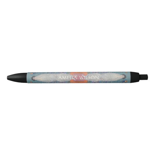 Klimt – Elisabeth Lederer Portrait – Personalized Zwarte Inkt Pen (Voorkant)