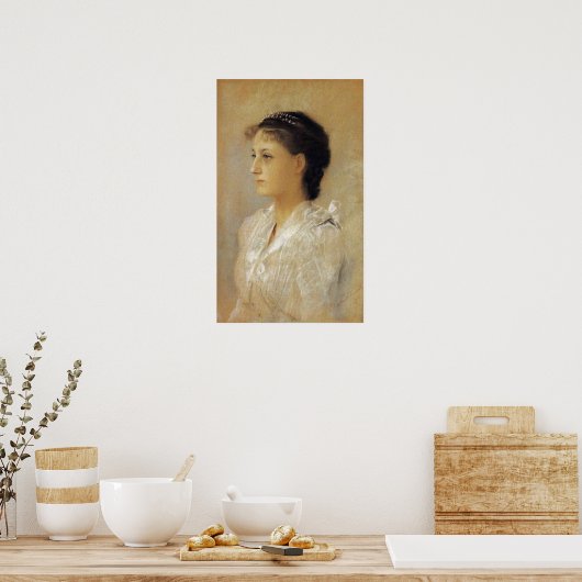 Klimt - Emilie Floge 1891 Poster (Keuken)