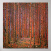 Klimt - Fir Forest 1901 Poster (Voorkant)