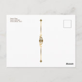 Klimt Floral Italiaans landschap Art Nouveau Briefkaart (Achterkant)