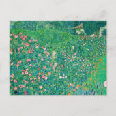 Klimt Floral Italiaans landschap Art Nouveau Briefkaart (Voorkant)