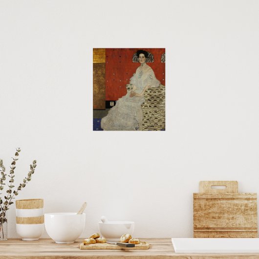 Klimt - Fritza Riedler Poster (Keuken)