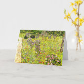 Klimt - Fruit Garden met Rozen, fijne kunst, Kaart (Gele Bloem)