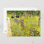 Klimt - Fruitentuin met rozen, Gustav Klimt kunst Briefkaart (Voorkant / Achterkant)