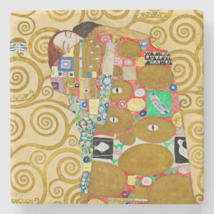 Klimt Fulfillment Mozaïek: Vintage Stoclet Fries Stenen Onderzetter