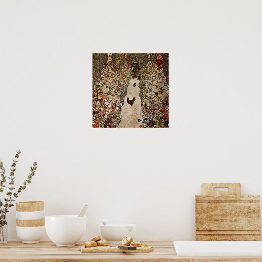Klimt Garden met Poster voor roosters (Keuken)