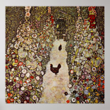 Klimt Garden met Poster voor roosters