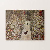 Klimt Garden met roerspoeling Legpuzzel (Horizontaal)