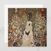Klimt Garden met roestvrijeepen Kaart (Voorkant / Achterkant)